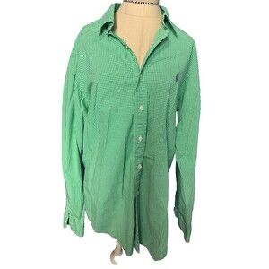 Polo Ralph Lauren Men’s classic Fit Green Plaid Button Down Shirt Size Large